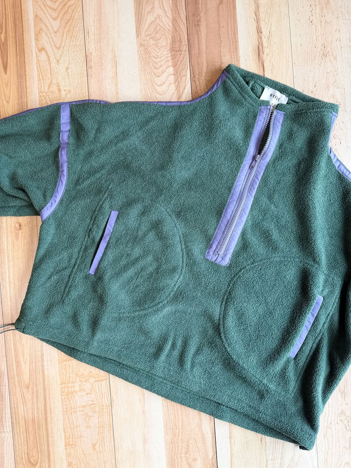 HALF-ZIP FLEECE PULLOVER - MATCH/LAVENDER