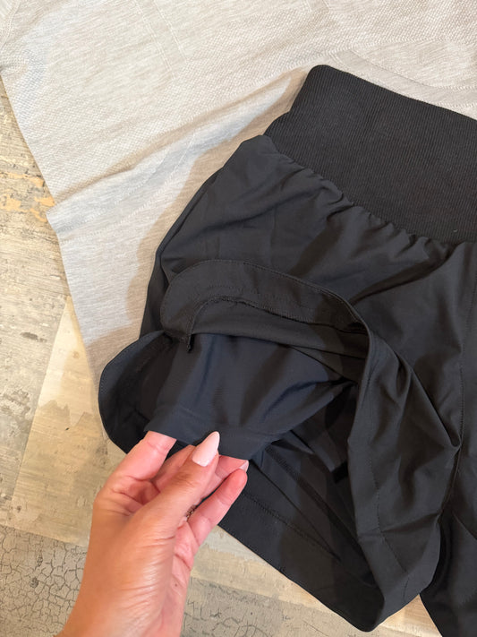Tummy Control Athletic Shorts - Black