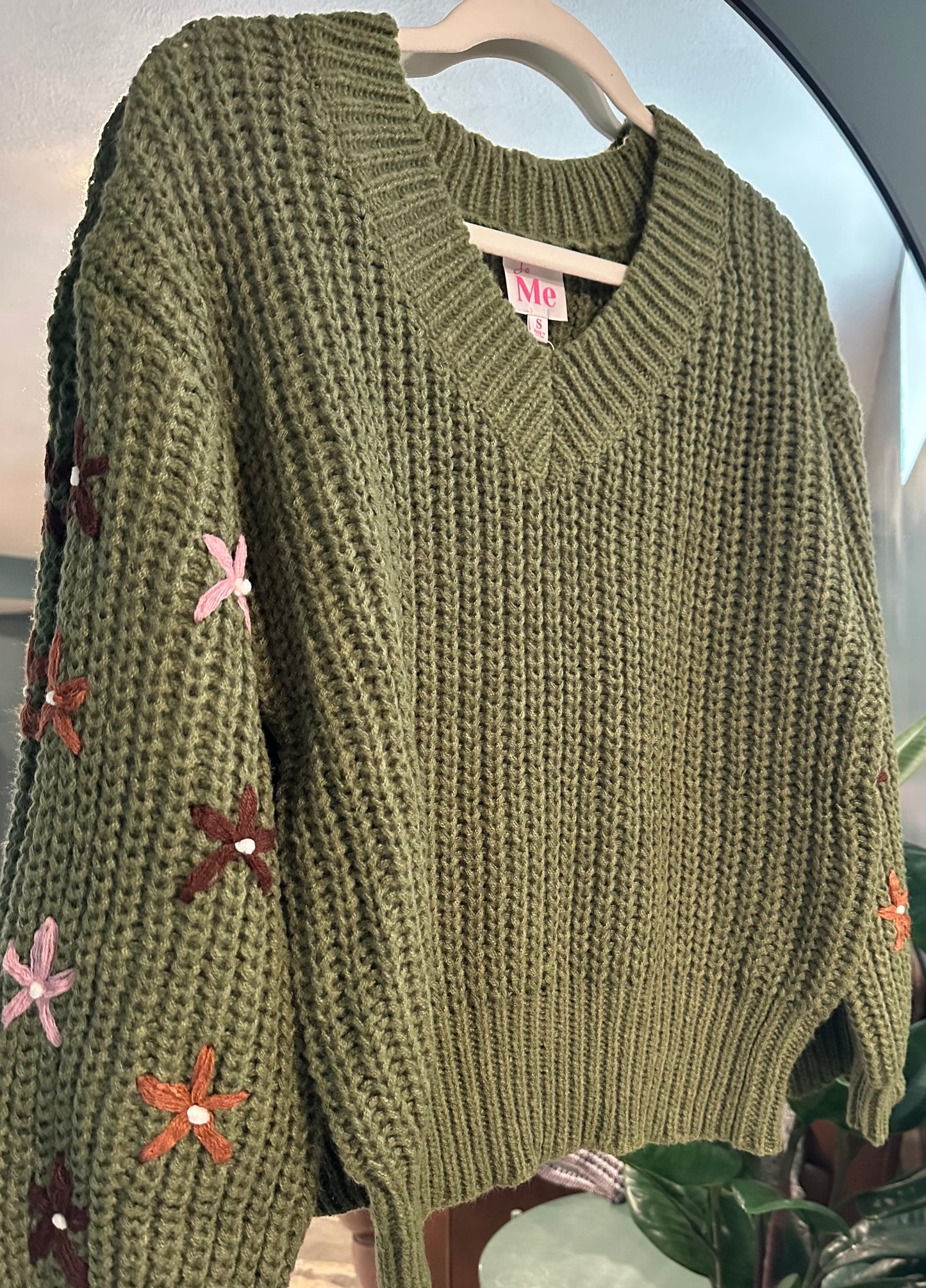 Olive Blossom Sweater