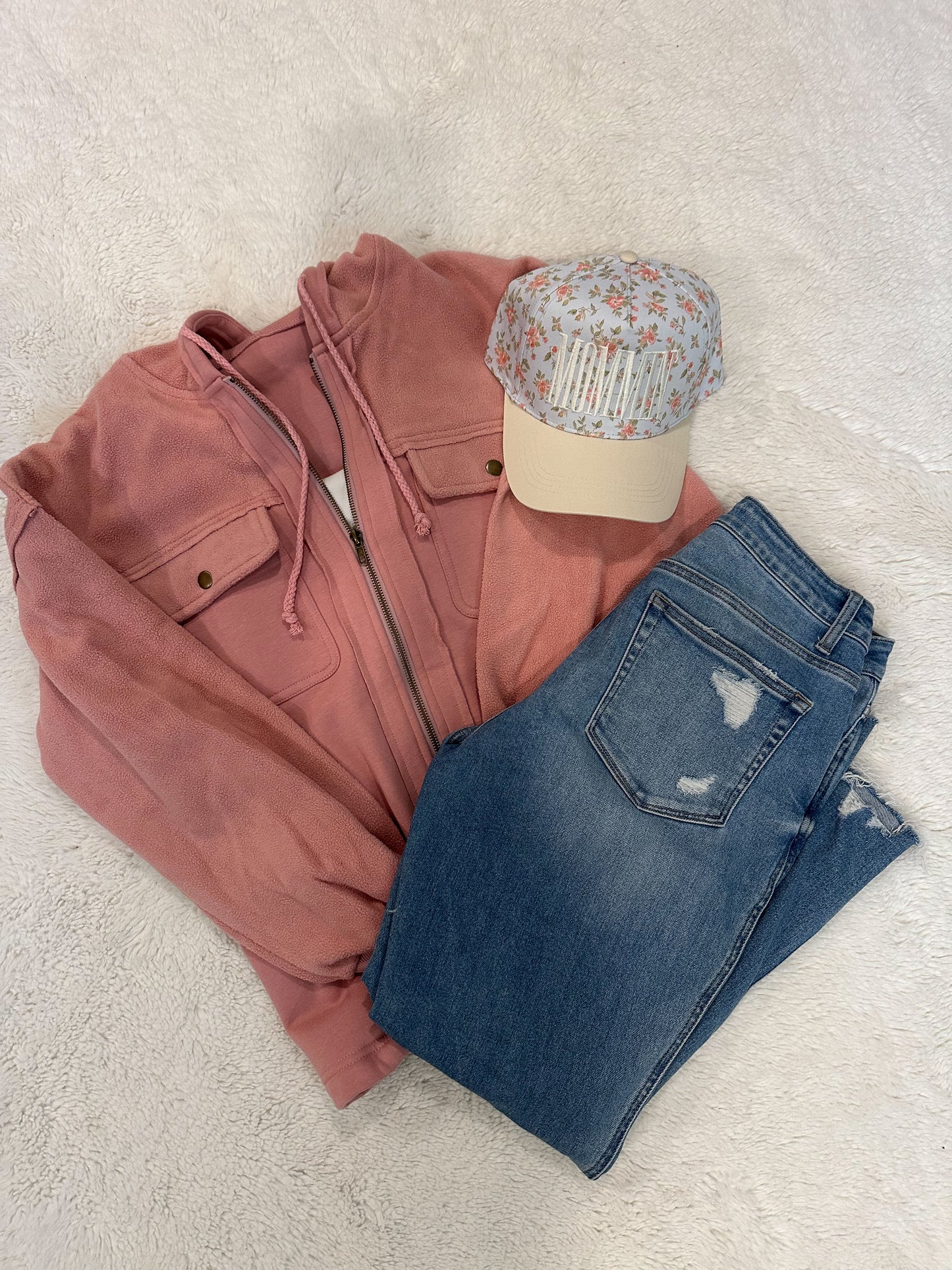 Pretty in Pink Zip Up