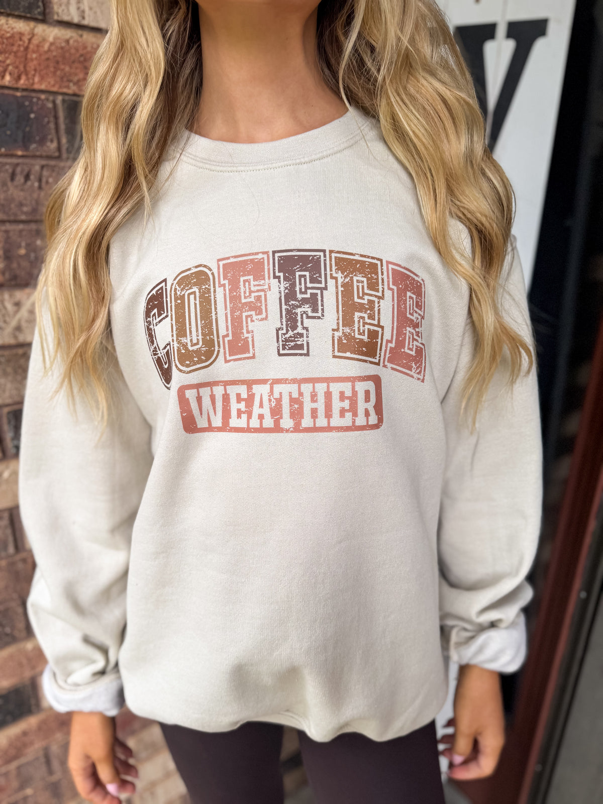 Coffee Weather Crewneck - sand