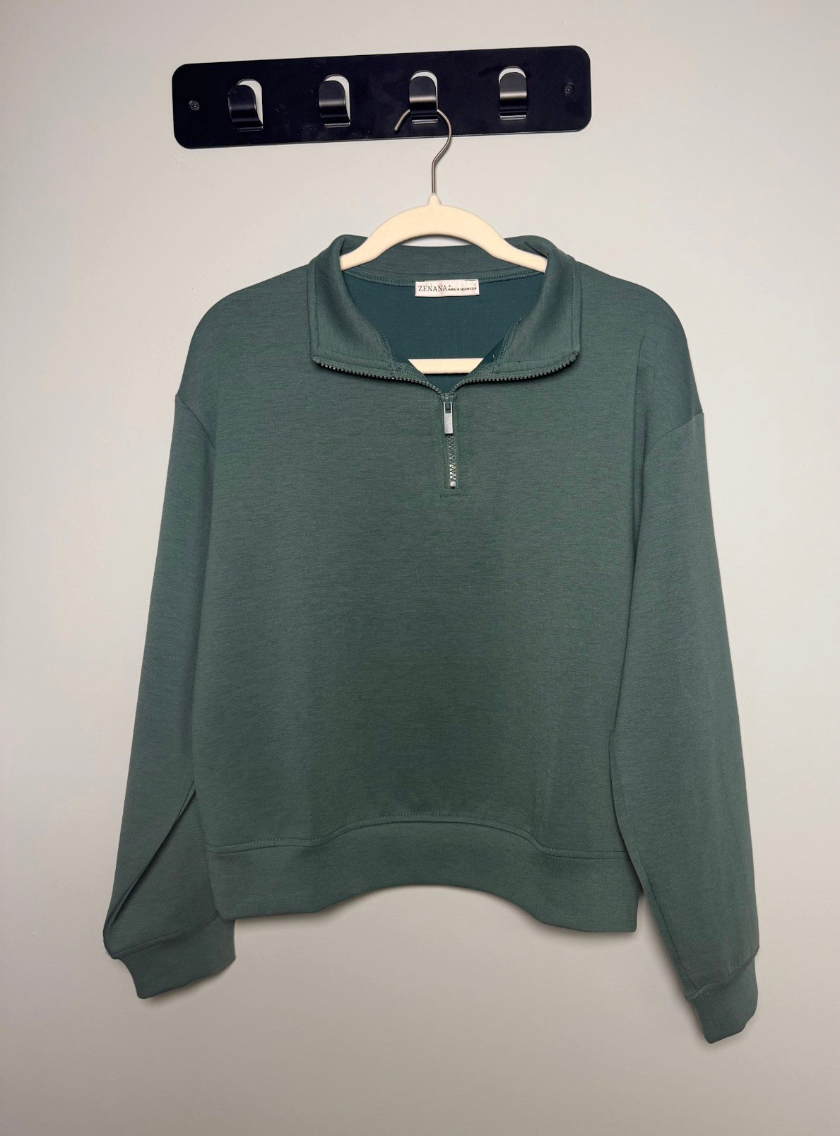 SCUBA HALF ZIP PULLOVER - ASH JADE