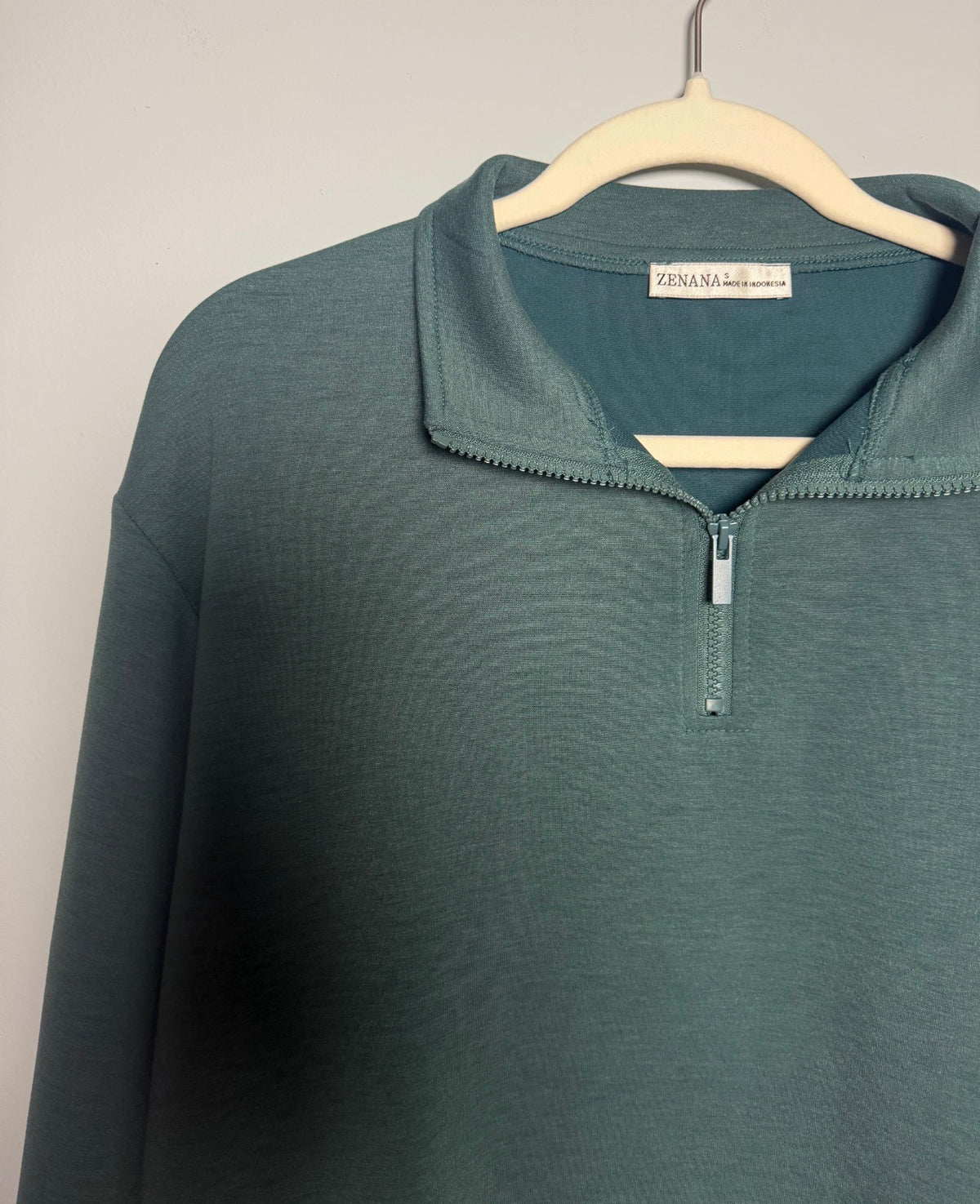 SCUBA HALF ZIP PULLOVER - ASH JADE