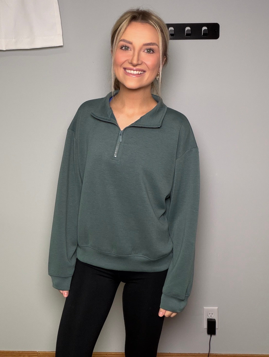 SCUBA HALF ZIP PULLOVER - ASH JADE