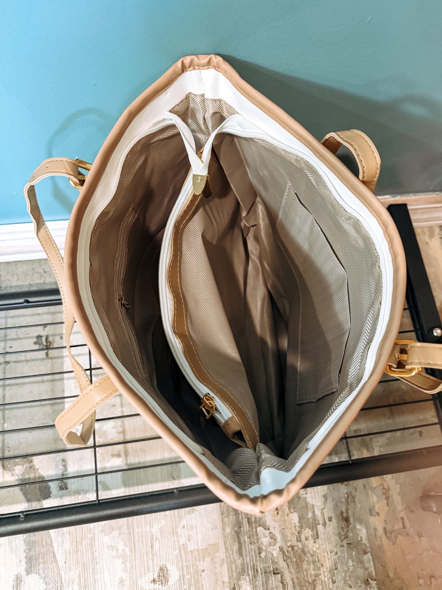 Vegan Leather Large Tote