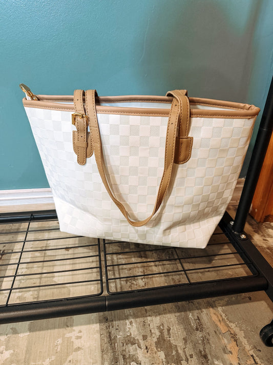 Vegan Leather Large Tote